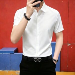 Men’s White Polo T-Shirt