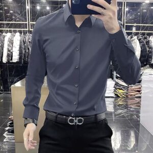Men’s Dark Gray Formal Shirt